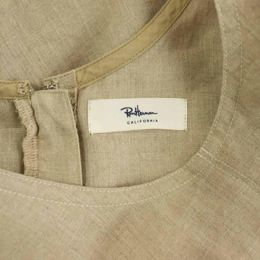 ロンハーマン Ron Herman 26SS リネンフレアワンピース ロング 半袖 S