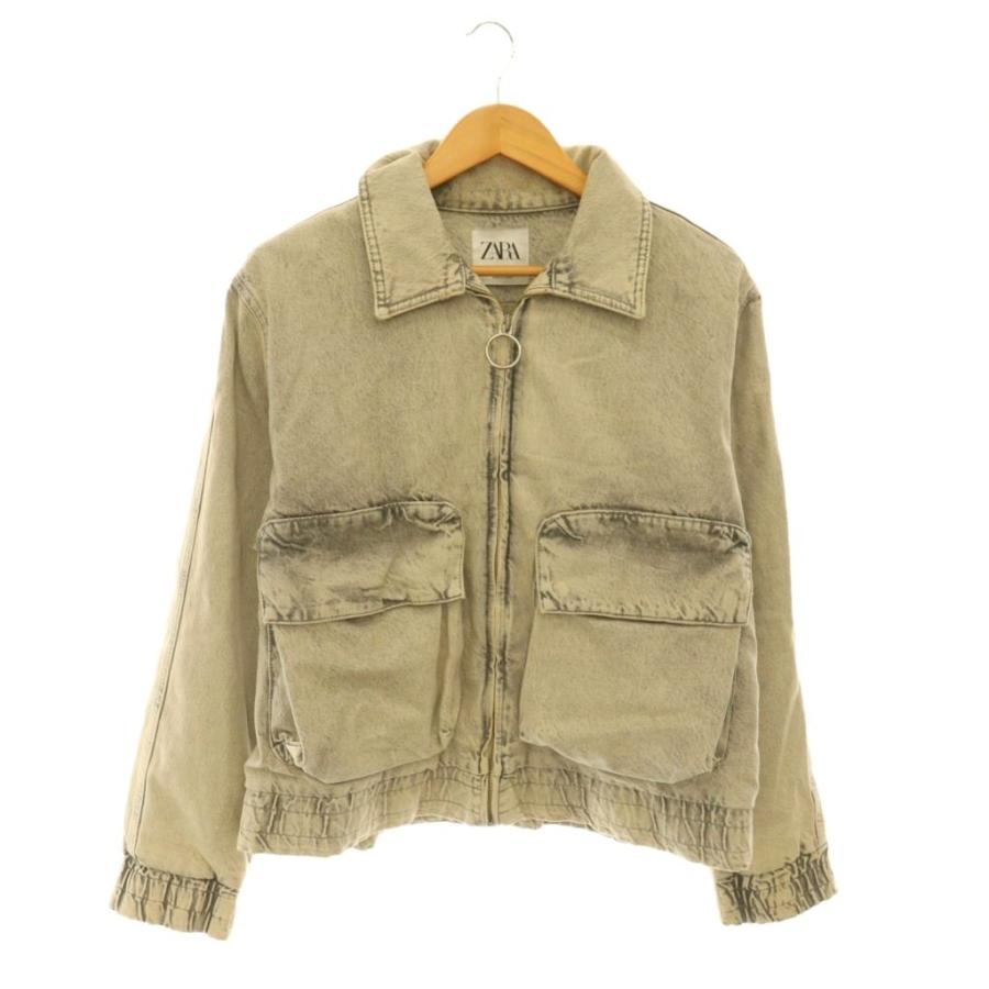 ZARA（ザラ） デニムジャケット ブルゾン ジップアップ オーバーサイズ