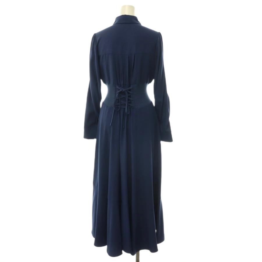 未使用品 アンドクチュール AND COUTURE 長袖ワンピース ロング F ブルー /HK OS レディース : ブランド古着販売の ...
