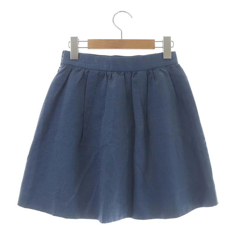 リランドチュール Rirandture フレアスカート タック ミニ 1 青 ブルー  