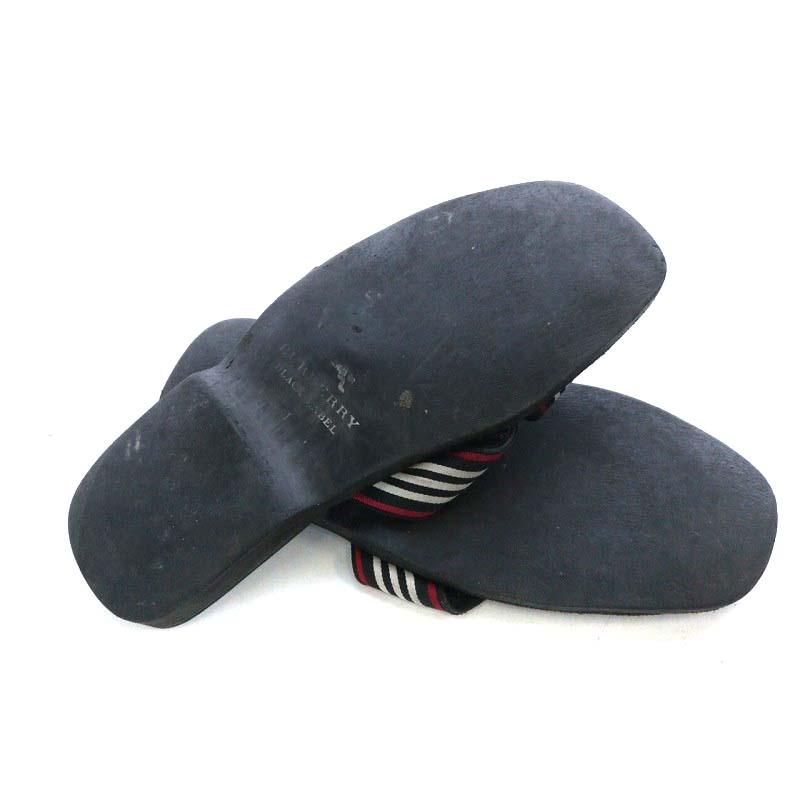 バーバリーブラックレーベル BURBERRY BLACK LABEL サンダル フラット