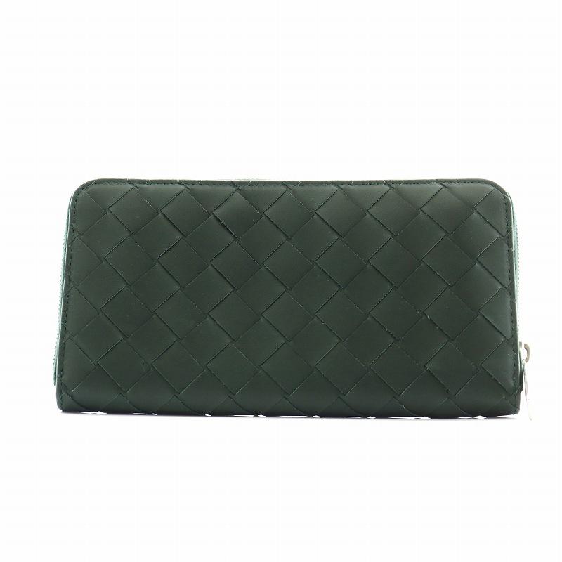 ❣️Bottega Veneta❣️グリーン イントレチャート　レザー　ケース BOTTEGA VENETA（ボッテガ・ヴェネタ） イントレチャート 長財布
