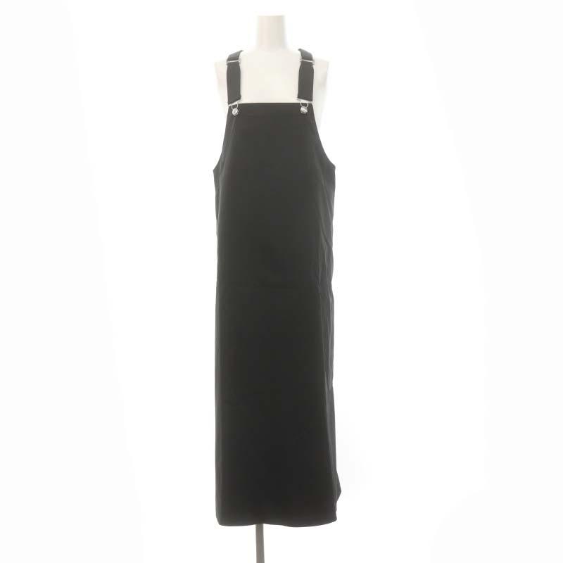 ザ リラクス 22AW シンセティックレザーエプロンドワンピース 