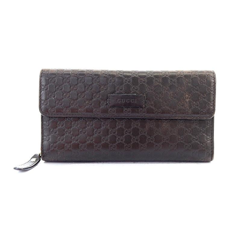 GUCCI グッチ グッチシマ 長財布 ブラウン レディース ブランド