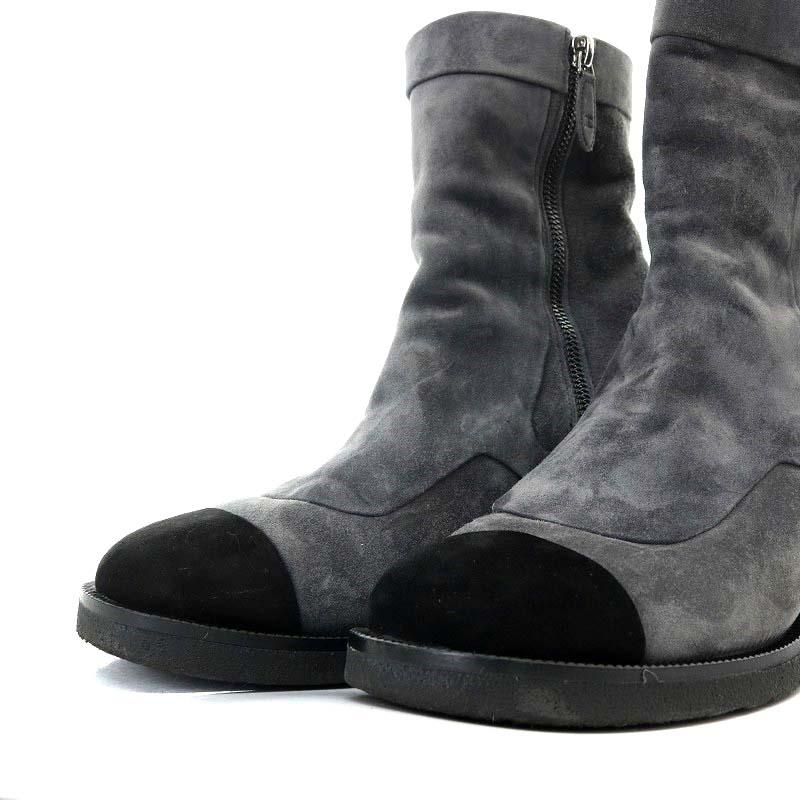 CHANELブラックスエードブーツ