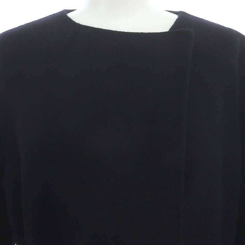 Theory ノーカラーコートネイビー 2WAY】ノーカラーロングコート(ノーカラーコート) | a.v.v(アー