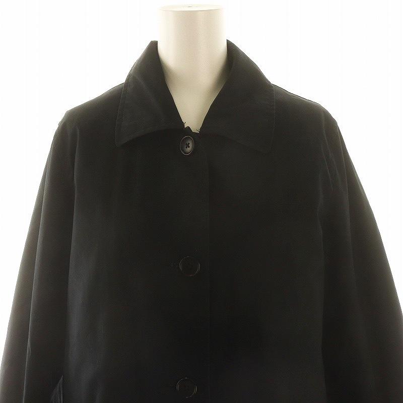 MHL. ダウンライナー付ステンカラーコート ロング丈 ブラック Ⅰ MARGARET HOWELL（マーガレットハウエル） MHL. ダウンライナー付き