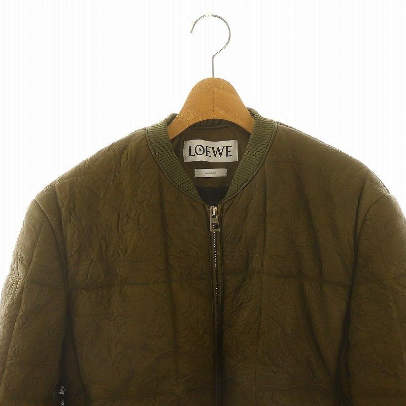 LOEWE（ロエベ） ラムレザーボンバーブルゾン ジャケット アウター 46