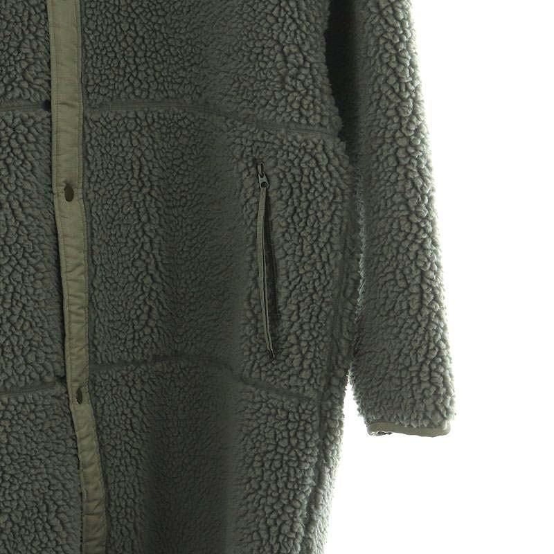 ハイク HYKE 22AW SHEARLING COAT ボアコート ノーカラー ロング