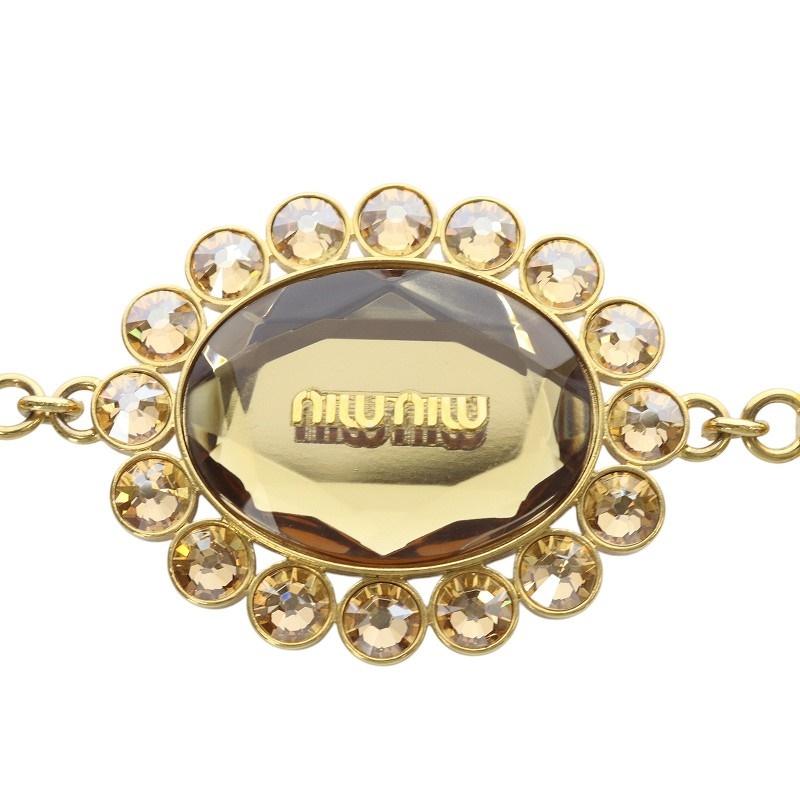 miu ミュウミュウ miumiu ナッパ クリスタル ビジュー チェーン miu ミュウミュウ miumiu ナッパ クリスタル ビジュー チェーン