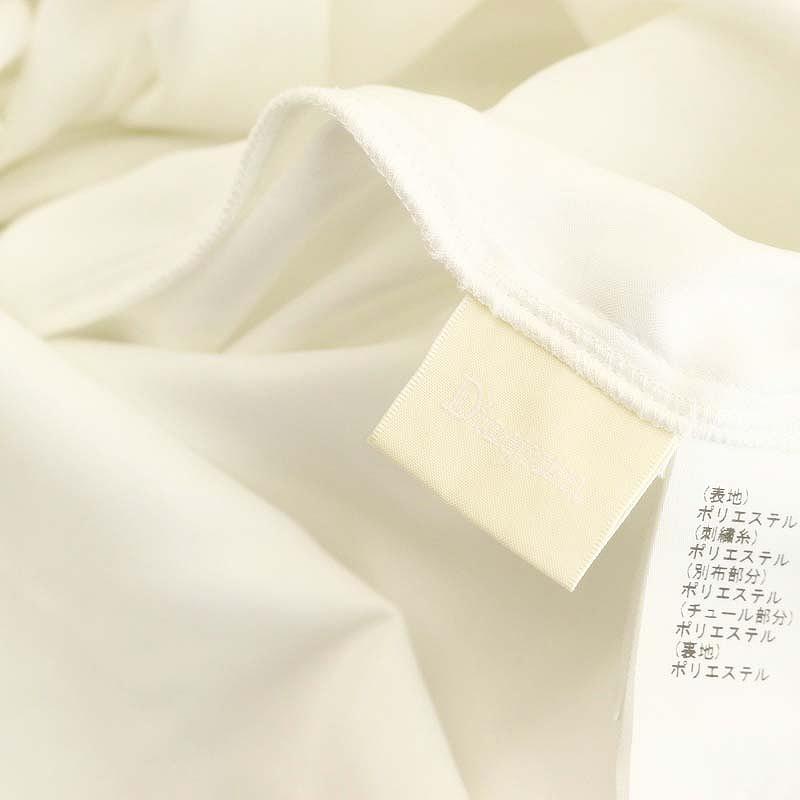 【中古】ダイアグラム Diagram 22SS カットワークパフスリーブワンピース 刺繍 38 白 /MI ■OS レディース ダイアグラム Diagram 22SS カットワークパフスリーブワンピース 刺繍