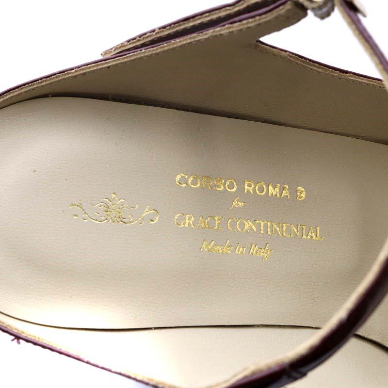 未使用品 グレースコンチネンタル 24AW CORSO ROMA ストラップヒール  