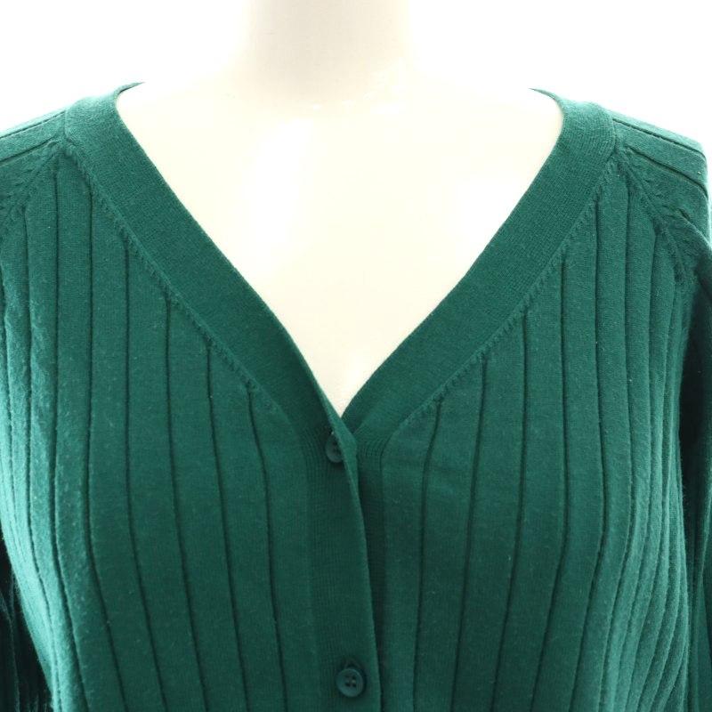 MILAOWENミラオーウェン　mohair blend グリーン カーディガン ミラオーウェン Mila Owen カーディガン ニット Vネック リブ 1 緑