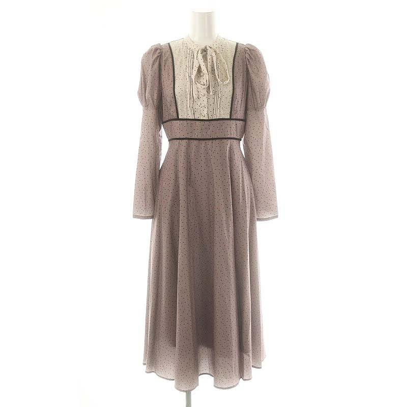 ハーリップトゥ Herlipto Orangerie Dot Long Dress ワンピース ハーリップトゥ Herlipto Orangerie Dot Long Dress ワンピース