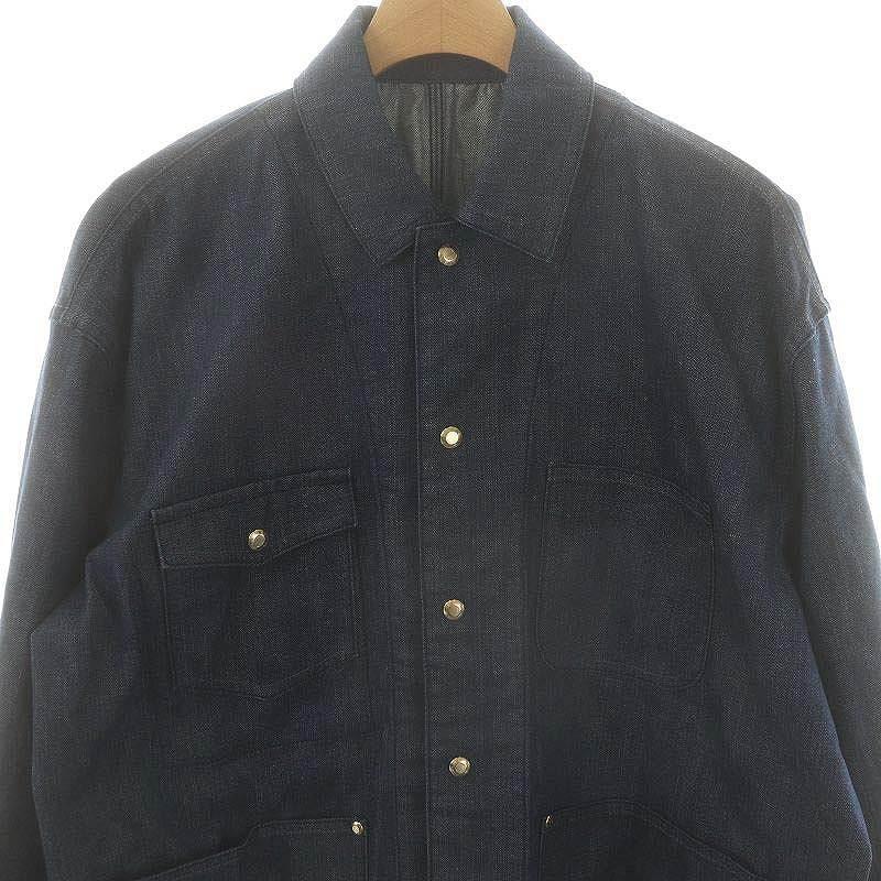 【中古】ドゥロワー Drawer 22AW デニムカバーオール 長袖 34 XS インディゴ /SY ■OS レディース ドゥロワー Drawer 22AW デニムカバーオール 長袖 34 XS インディゴ