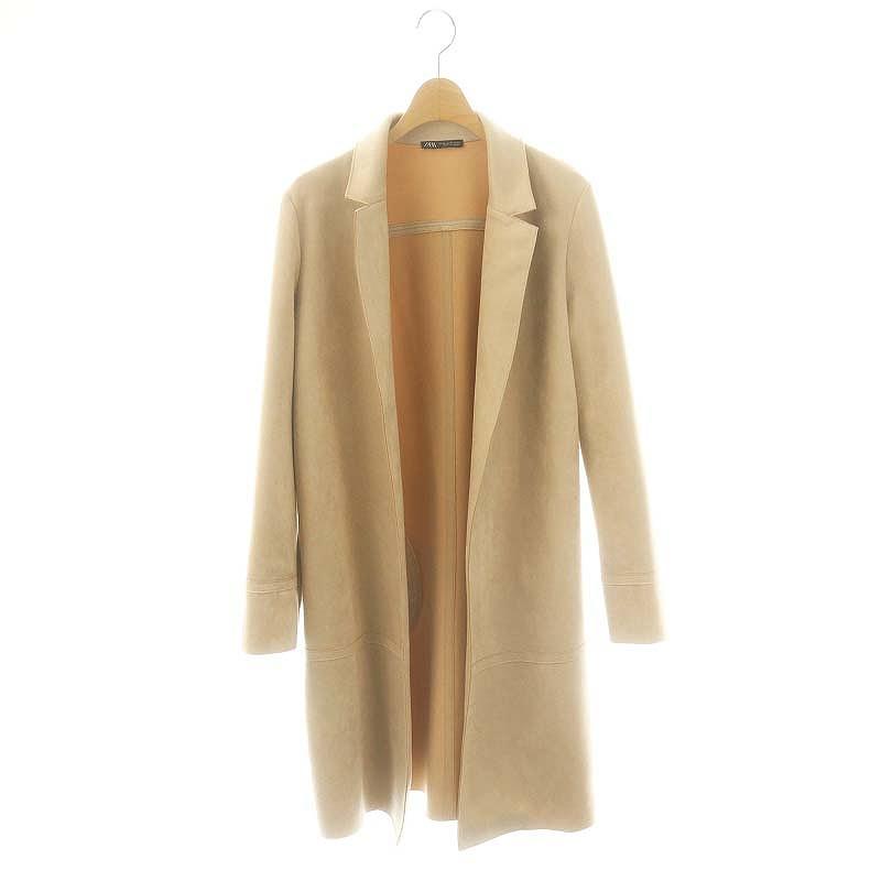 ZARA（ザラ） ボタンレスチェスターコート ミドル丈 前開きトッパー XS