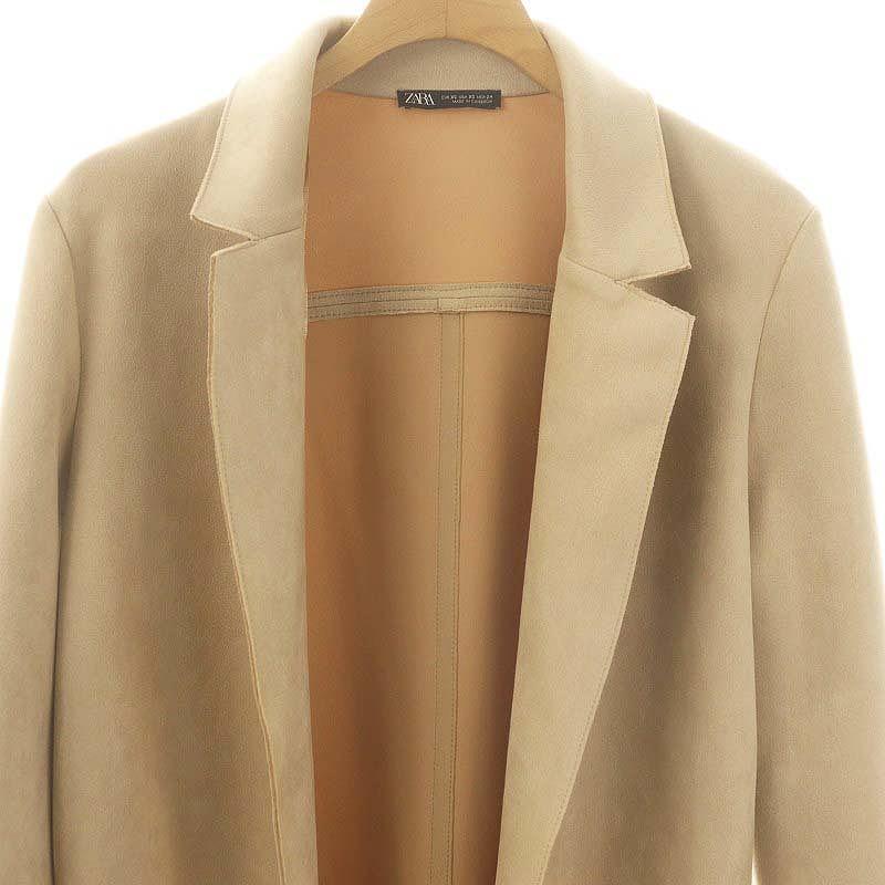 ZARA（ザラ） ボタンレスチェスターコート ミドル丈 前開きトッパー XS