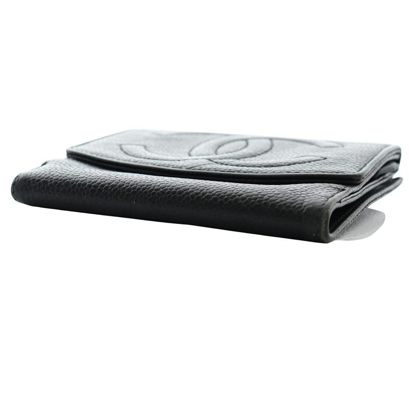 CHANEL シャネル 4番台 ココマーク コンパクト財布 二つ折り CHANEL シャネル 4番台 ココマーク コンパクト財布 二つ折り