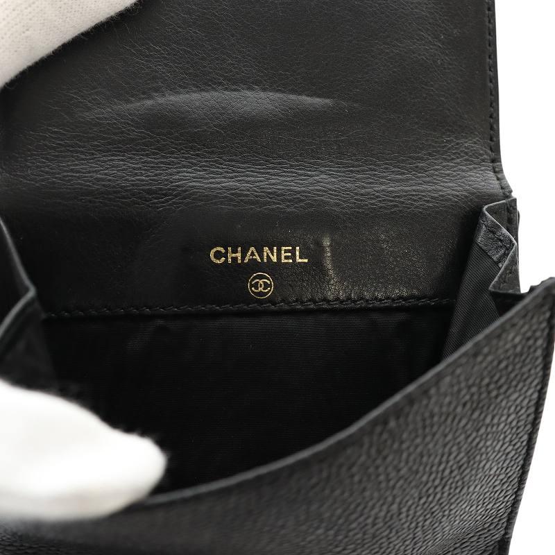 CHANEL シャネル 4番台 ココマーク コンパクト財布 二つ折り CHANEL シャネル 4番台 ココマーク コンパクト財布 二つ折り