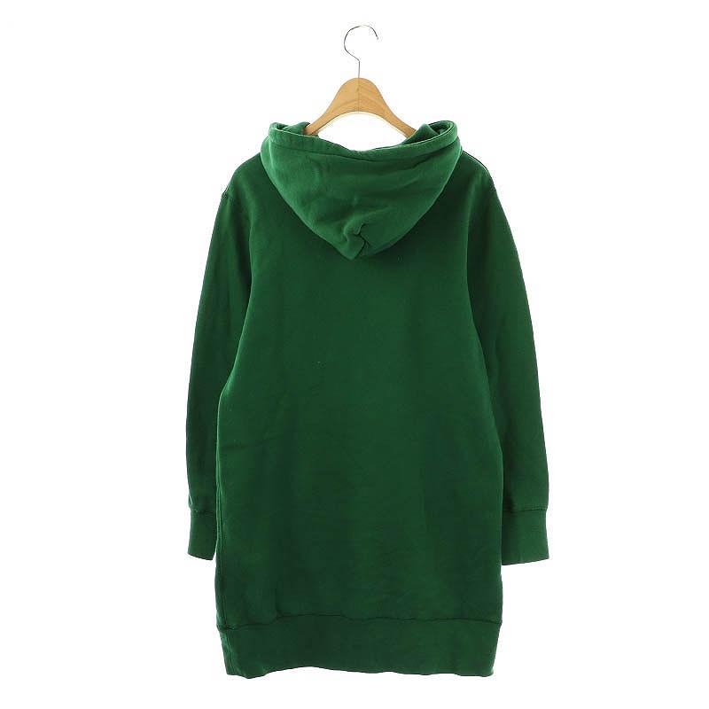 エックスガール x-girl パーカー チュニック スウェット 1 緑 /MI □OS