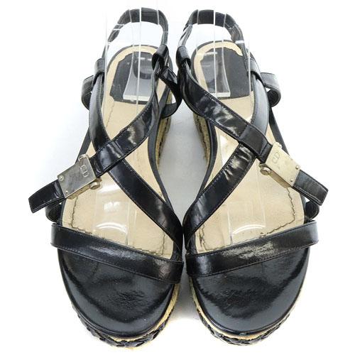 Christian Dior クリスチャンディオール サンダル エスパドリーユ 