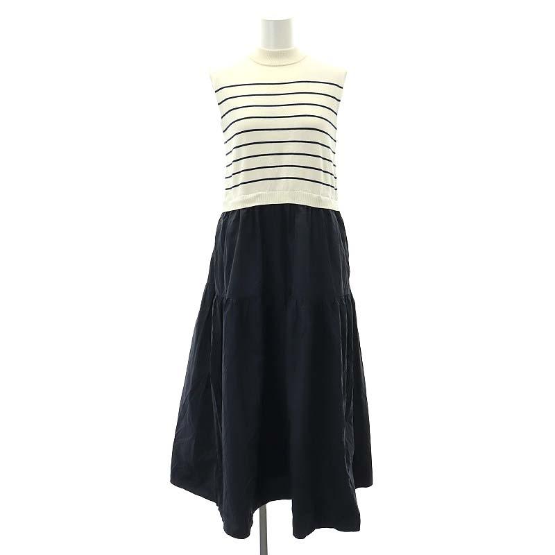 シップス SHIPS エニィ any 24SS ボーダー × タフタ ドッキング 
