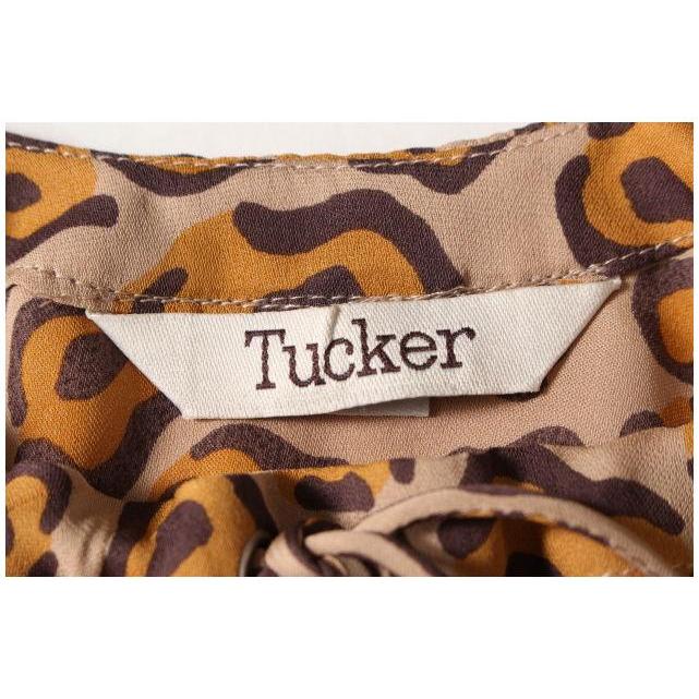 Tucker 総柄 シルク ワンピース /kk0515 レディース : ブランド古着 