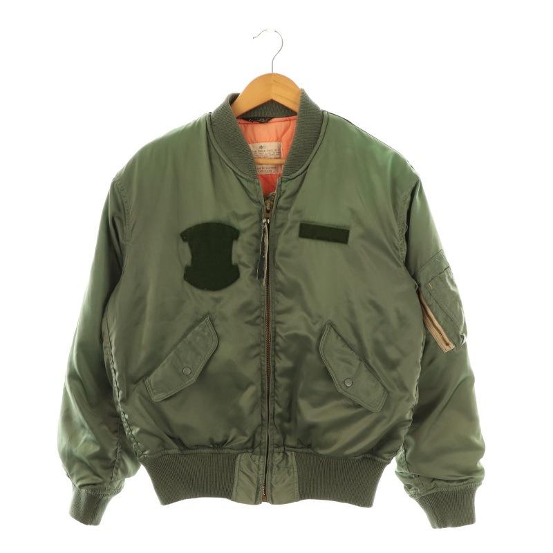 新品/タグ付き■HOUSTON フライトジャケット　MA-1 カーキ ヒューストン HOUSTON MA-1 ジャケット ブルゾン カーキ /MI □OS