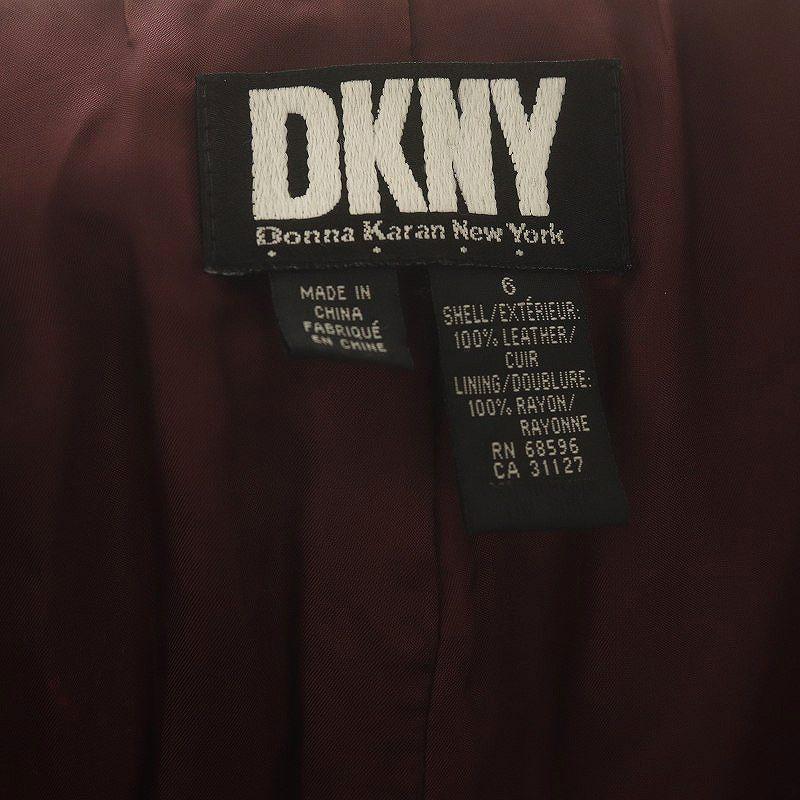 DKNY ブラウンレザージャケット ダナギャラン DKNY - 古着 DKNY DONNA KARAN NEW YORK ダナキャランニューヨーク