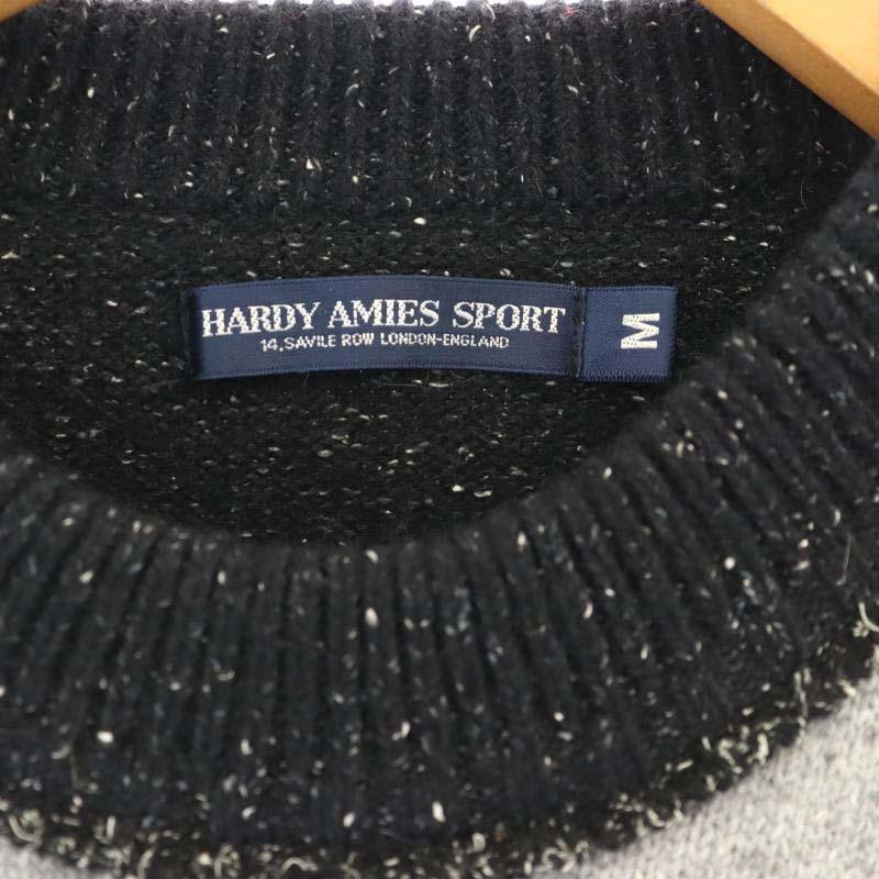 ハーディエイミス HARDY AMIES sport 総柄 ニット セーター 長袖 M