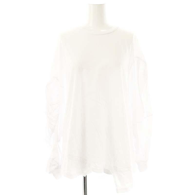 エンフォルド ENFOLD 25SS GATHER MOTIF LONG-SLEEVES T-SHIRT ロンT T 