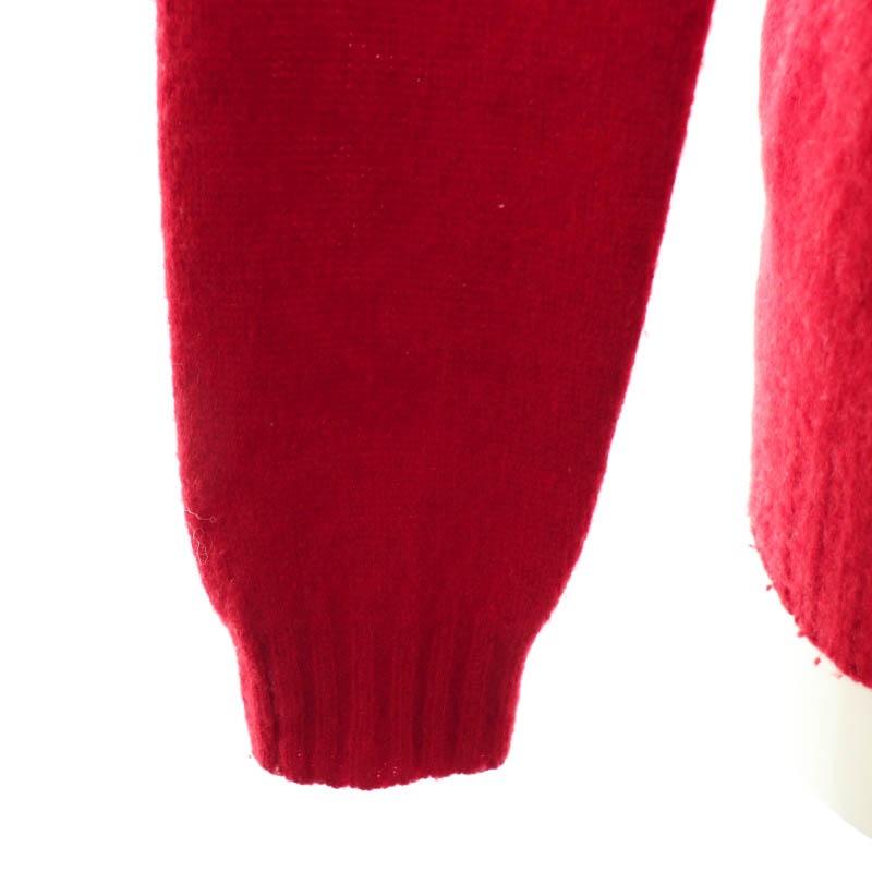 モリス＆サンズ MORRIS & SONS ニット セーター ハイネック 34 赤