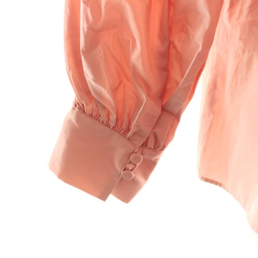 アナイ ANAYI ブラウス シャツ フリル 長袖 38 ピンク /DF □OS