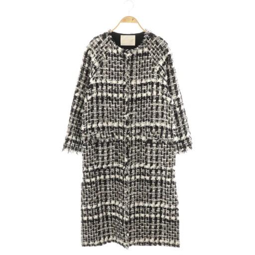 値下げ　超美品!　グレースクラス　フェザーヤーンツイードコート　サイズ【３８】 GRACE CLASS（グレースクラス）の「フェザーヤーンツイードコート