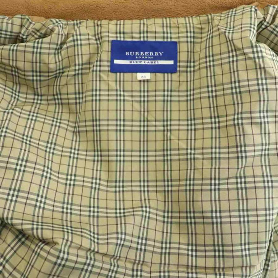 専用⭐︎BURBERRYBLUE LABELジャケット38ベージュダウンジャケット BURBERRY BLUE LABEL（バーバリーブルーレーベル） ファー付きダウン