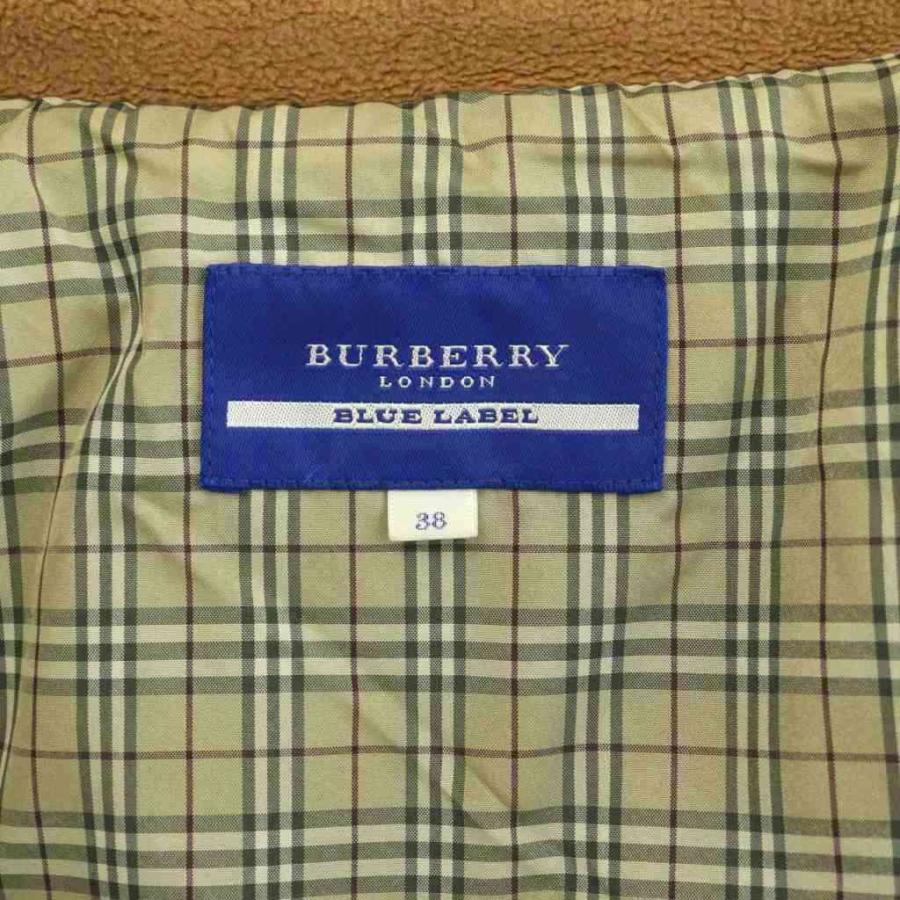 専用⭐︎BURBERRYBLUE LABELジャケット38ベージュダウンジャケット BURBERRY BLUE LABEL（バーバリーブルーレーベル） ファー付きダウン