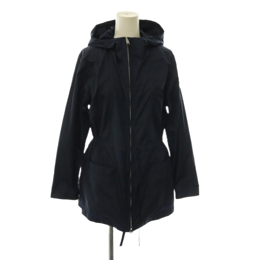 プラダ PRADA 3 2020 291372 トライアングルロゴ フーデッドナイロンジャケット ジップアップ 38 ネイビー HK ■OS レディース