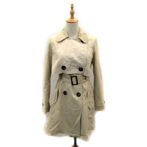 中古 ジルバイジルスチュアート Jill By Jillstuart コート トレンチ スプリング ミドル丈 レース ベルト付き 切替 S ベージュ レディース ベクトル 古着 171 ブランド古着販売のベクトル 通販 Yahoo ショッピング