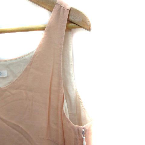 中古 テチチ Te Chichi ワンピース ひざ丈 ノースリーブ Uネック リボン リネン混 M オレンジベージュ Sm17 レディース ベクトル 古着 171 ブランド古着販売のベクトル 通販 Yahoo ショッピング