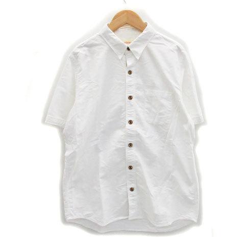 中古 ビームス Beams シャツ カジュアル 半袖 無地 透け感 L ホワイト 白 Ms21 メンズ ベクトル 古着 171 ブランド古着販売のベクトル 通販 Yahoo ショッピング