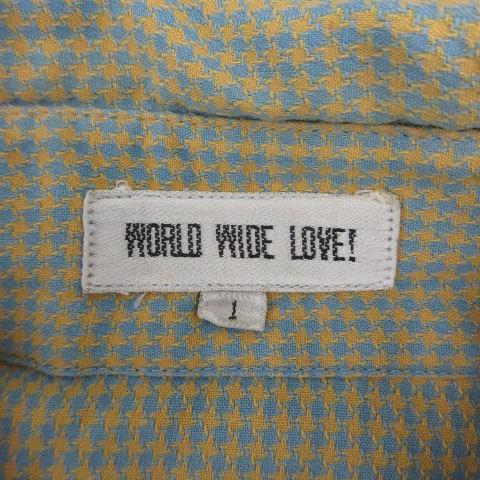 中古 ワールドワイドラブ World Wide Love カジュアルシャツ 長袖 総柄 1 ライトブルー イエロー Ym48 メンズ ベクトル 古着 171 ブランド古着販売のベクトル 通販 Yahoo ショッピング