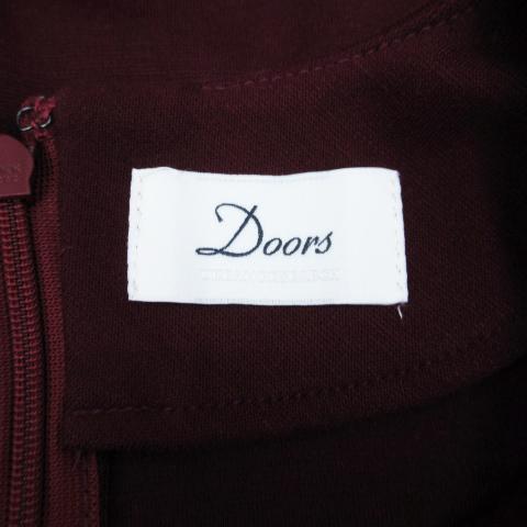 １着でも送料無料 ひざ丈 ワンピース Doors Research Urban ドアーズ アーバンリサーチ 中古 長袖 古着 ベクトル レディース Ff30 赤 ワインレッド F 無地 ラウンドネック ワンピース Www We Job Com