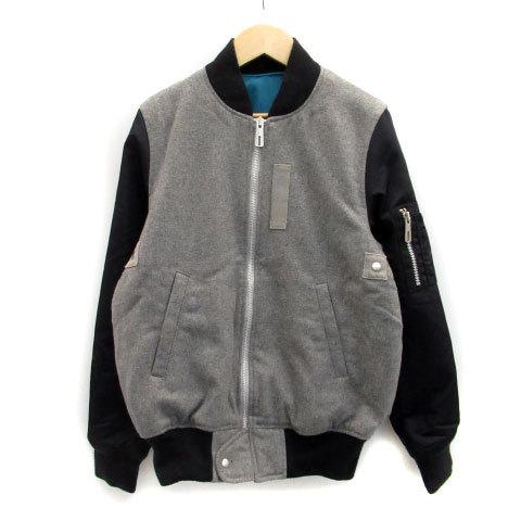 中古 スライ Sly Ma 1ジャケット ブルゾンジャケット ミドル丈 切替 ジップアップ ウール混 1 グレー Ms26 レディース ベクトル 古着 171 ブランド古着販売のベクトル 通販 Yahoo ショッピング