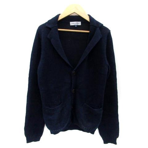 美しい トップス Nano Universe 中古 ナノユニバース Nano Univers 中古 ナノユニバース Nano Universe ニット カーディガン ショールカラー ミドル丈 S 紺 ネイビー Ho49 メンズ ベクトル 古着 Www Threeriversofs Com