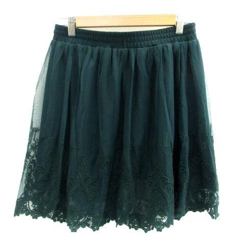 フォーエバー21 Forever21 フレアスカート チュールスカート ひざ丈 L 緑 グリーン Ho62 レディース 171 ブランド古着販売のベクトル 通販 Yahoo ショッピング