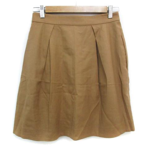 マカフィー MACPHEE トゥモローランド フレアスカート ひざ丈 ウール  