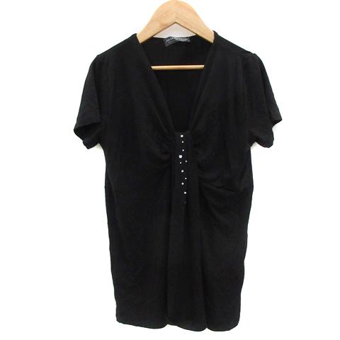 アンナバッサーニ ANNA BASSANI ブラウス カットソー 半袖 Vネック