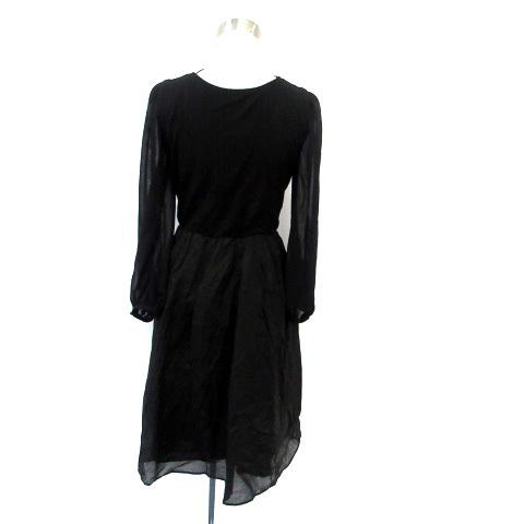 オリカ Olika ワンピース ラウンドネック 長袖 ひざ丈 切替 ウール F 黒 ブラック Ho24 レディース 171 ブランド古着販売のベクトル 通販 Yahoo ショッピング