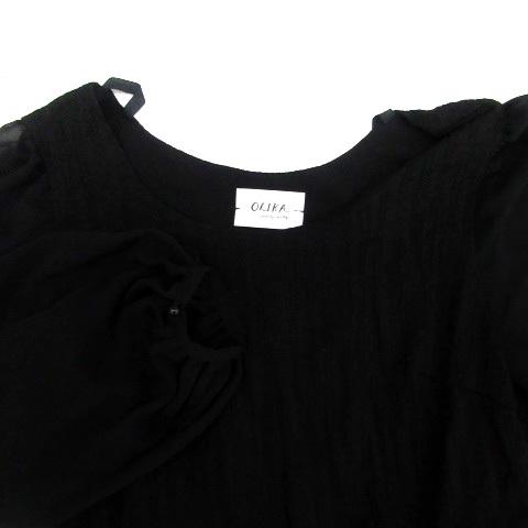 オリカ Olika ワンピース ラウンドネック 長袖 ひざ丈 切替 ウール F 黒 ブラック Ho24 レディース 171 ブランド古着販売のベクトル 通販 Yahoo ショッピング