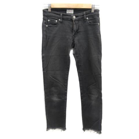 ungrid ブラックデニム　カットオフ ファッション通販 ファッション ungrid ブラックデニム カットオフ